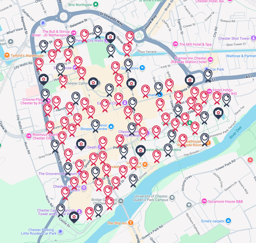 Chester GPS treasure hunt